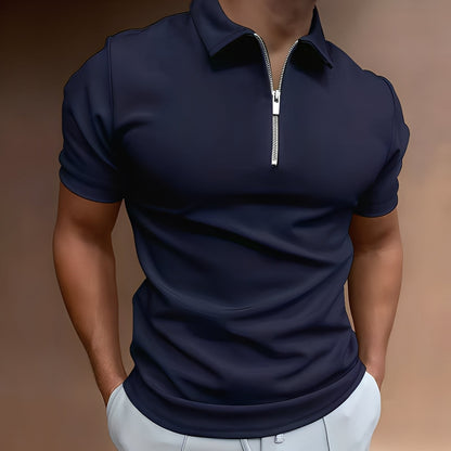 Hubert - Polo Shirt Elegant with Fastening for Men