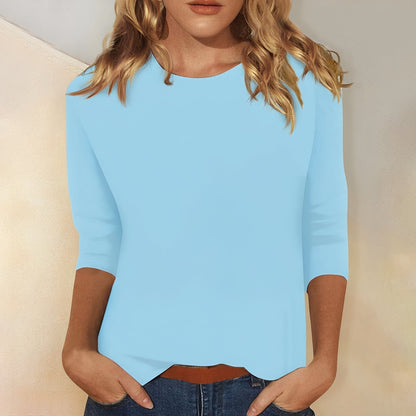 Louisa - Bluză cu mâneci lungi, simplă și confortabilă pentru femei