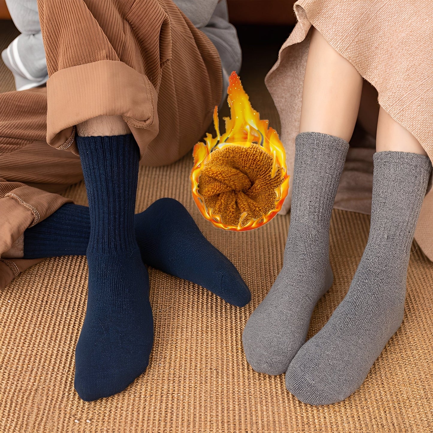 Carmella - Șosete unisex casual, calde și groase