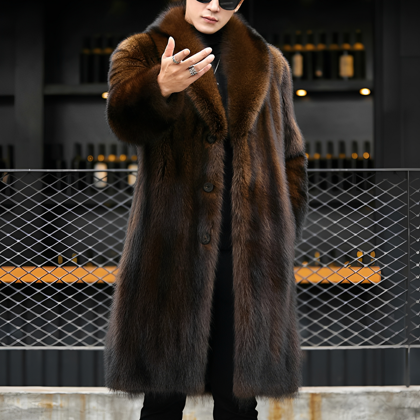 Matteo - Palton elegant din blană pentru bărbați