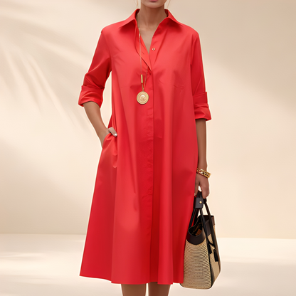 Eljenne - Rochie cămașă lejeră pentru femei