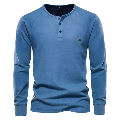 Joachim - Cămașă pentru bărbați cu mâneci lungi din material texturat