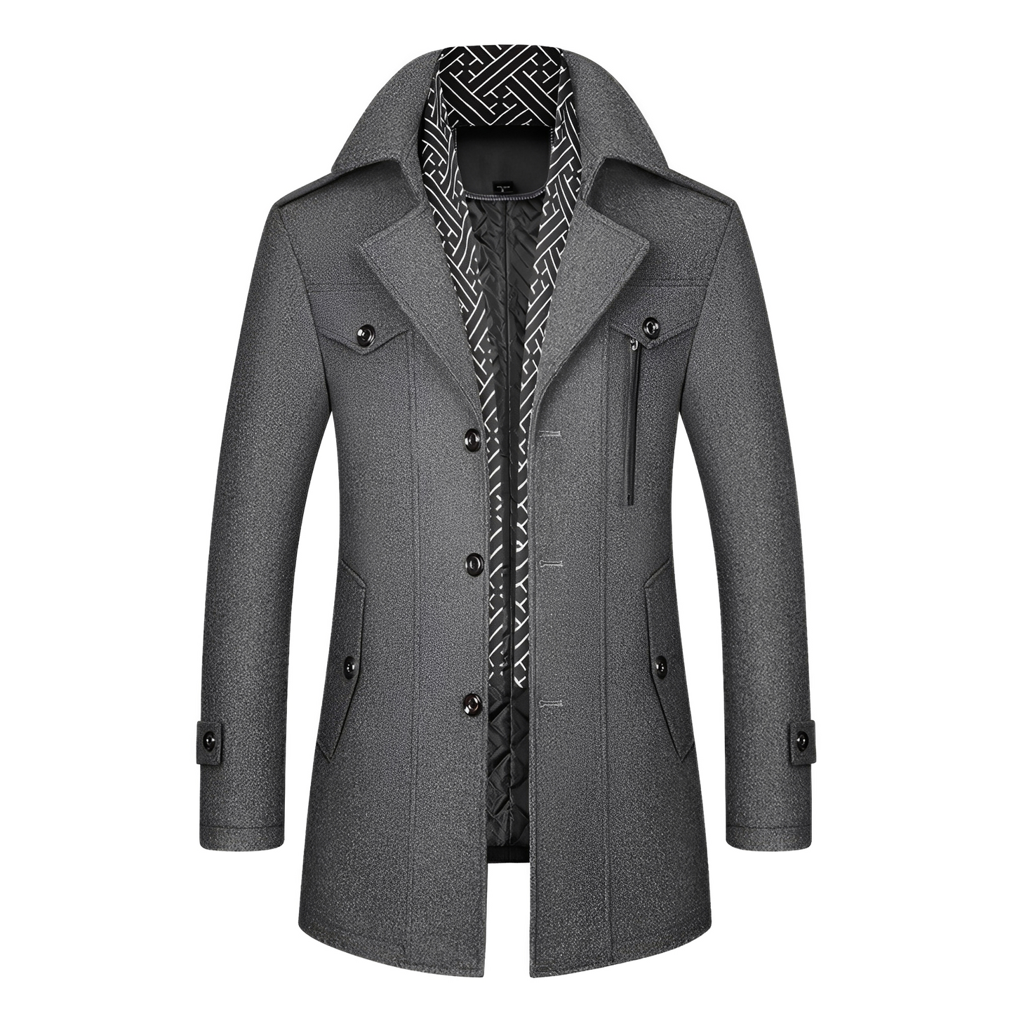 Ronny - Pardesiu vintage cu mai multe buzunare pentru bărbați
