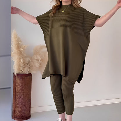 Roxanna - Set comod din tricot, din două bucăți, pentru femei
