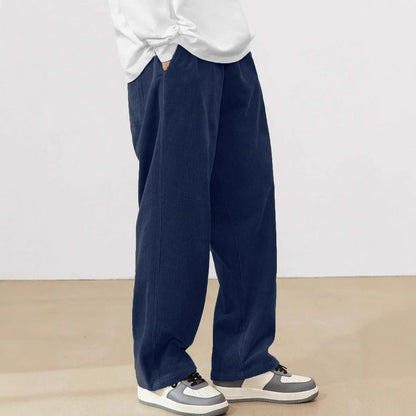 Kenrick - Pantaloni drepți de catifea pentru bărbați