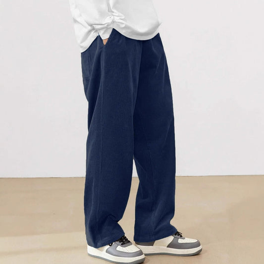 Kenrick - Pantaloni drepți de catifea pentru bărbați