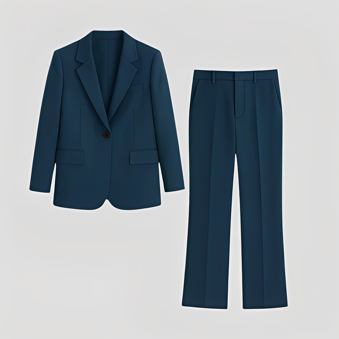 Maeva - Set elegant cu blazer lung și pantaloni pentru femei
