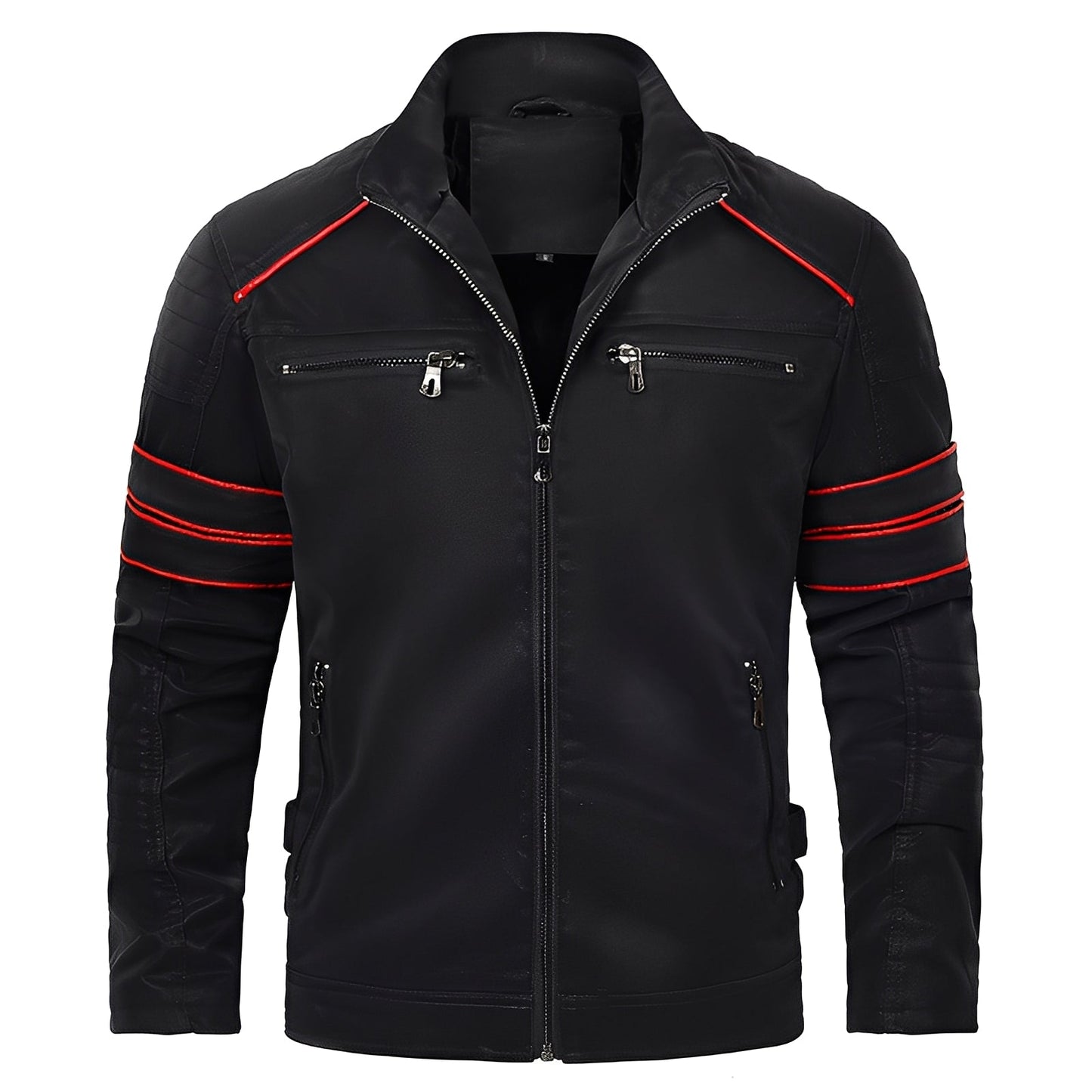 Jerold - Geacă de piele sofisticată pentru motocicliști, pentru bărbați