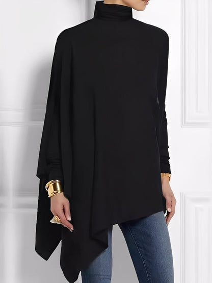 Kalysta - Bluza asimetrică stilată Fleece pentru femei
