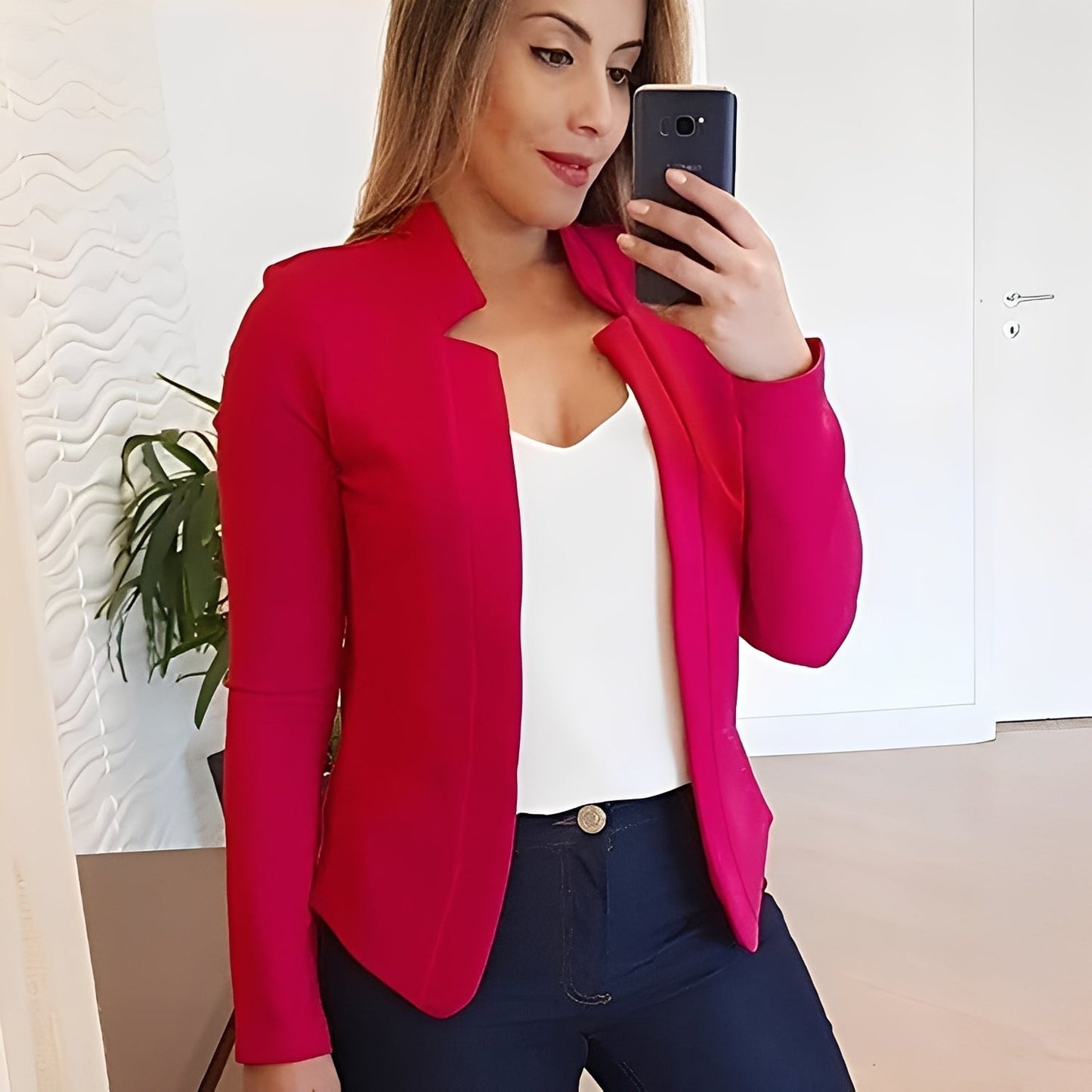 Marsha - Jachetă elegantă cu guler cu rever pentru femei