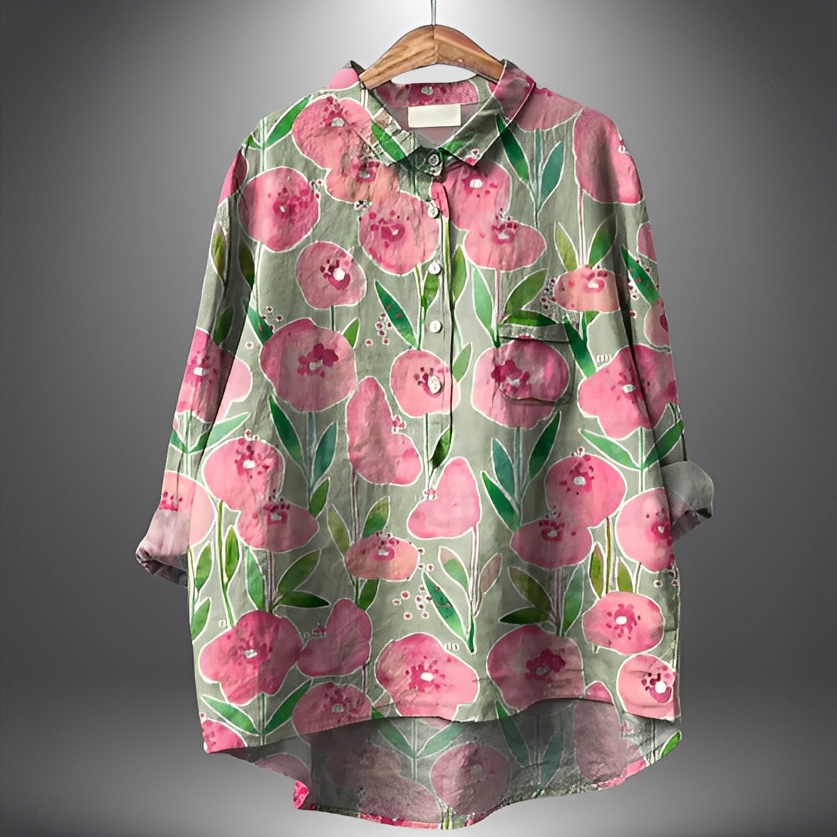 Garance - Cămașă tradițională feminină cu mâneci lungi