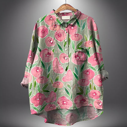 Garance - Cămașă tradițională feminină cu mâneci lungi