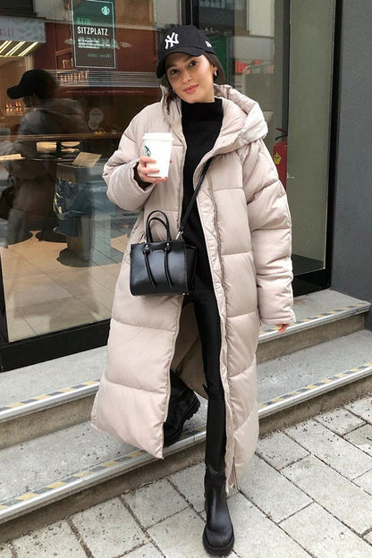 Khloe - Haină de iarnă lungă, căptușită, pentru femei
