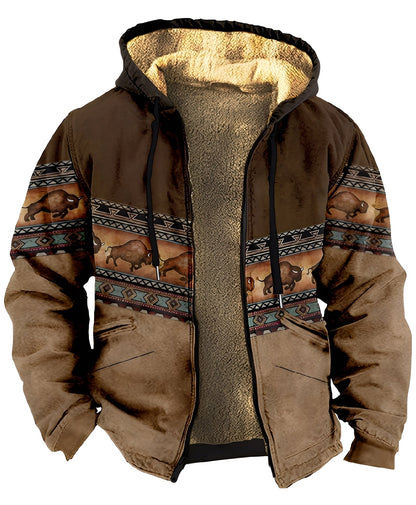 Mervin - Hanorac cu glugă din catifea pentru bărbați