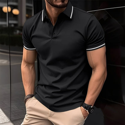 Mervyn - Polo Sport Casual cu Mâneca Scurtă pentru Bărbați