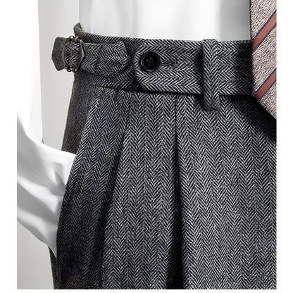 Bartosz – Pantaloni de ocazie Tweed pentru bărbați