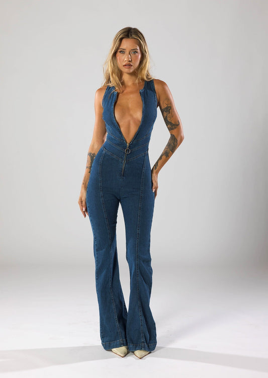 Vivienne – Salopetă din Denim