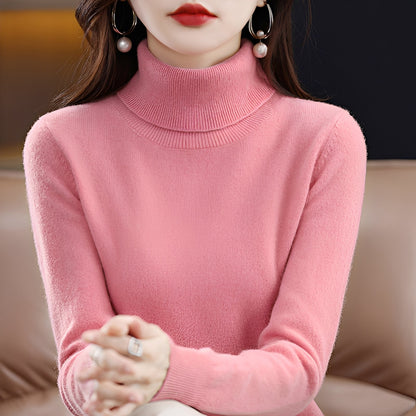 Jocelin - Pulover ajustat cu guler înalt pentru femei