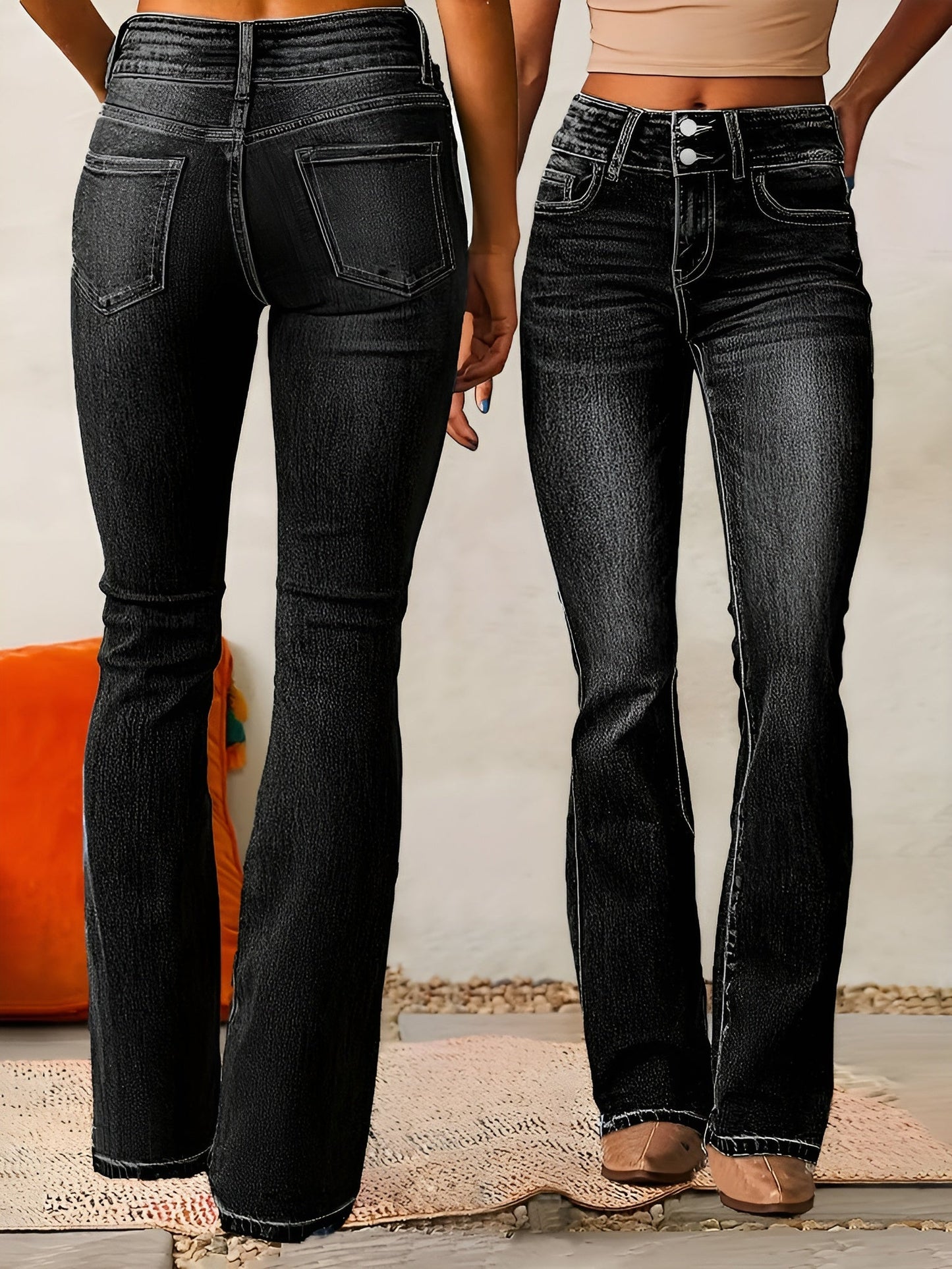 Neely - Jeans lejeri cu talie înaltă pentru femei
