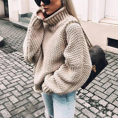 Brooke – Pulover cu guler înalt extra gros