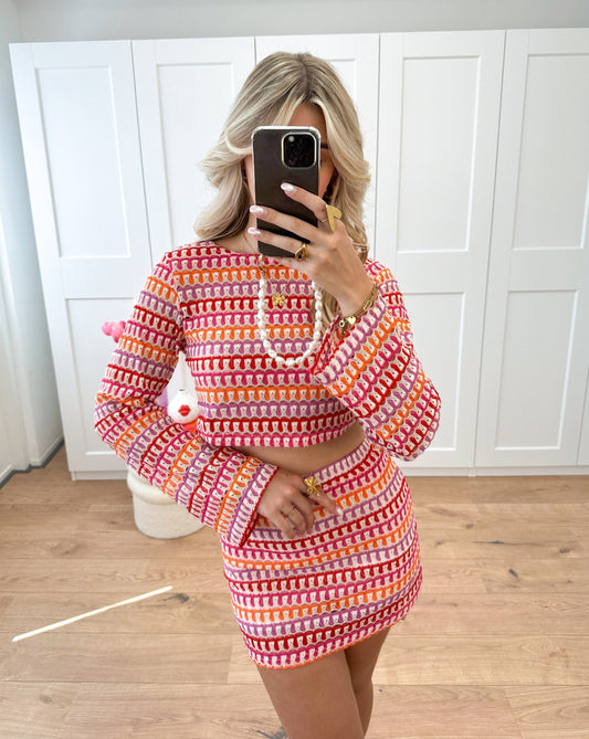 Giada – Set Top Crop și Minifustă