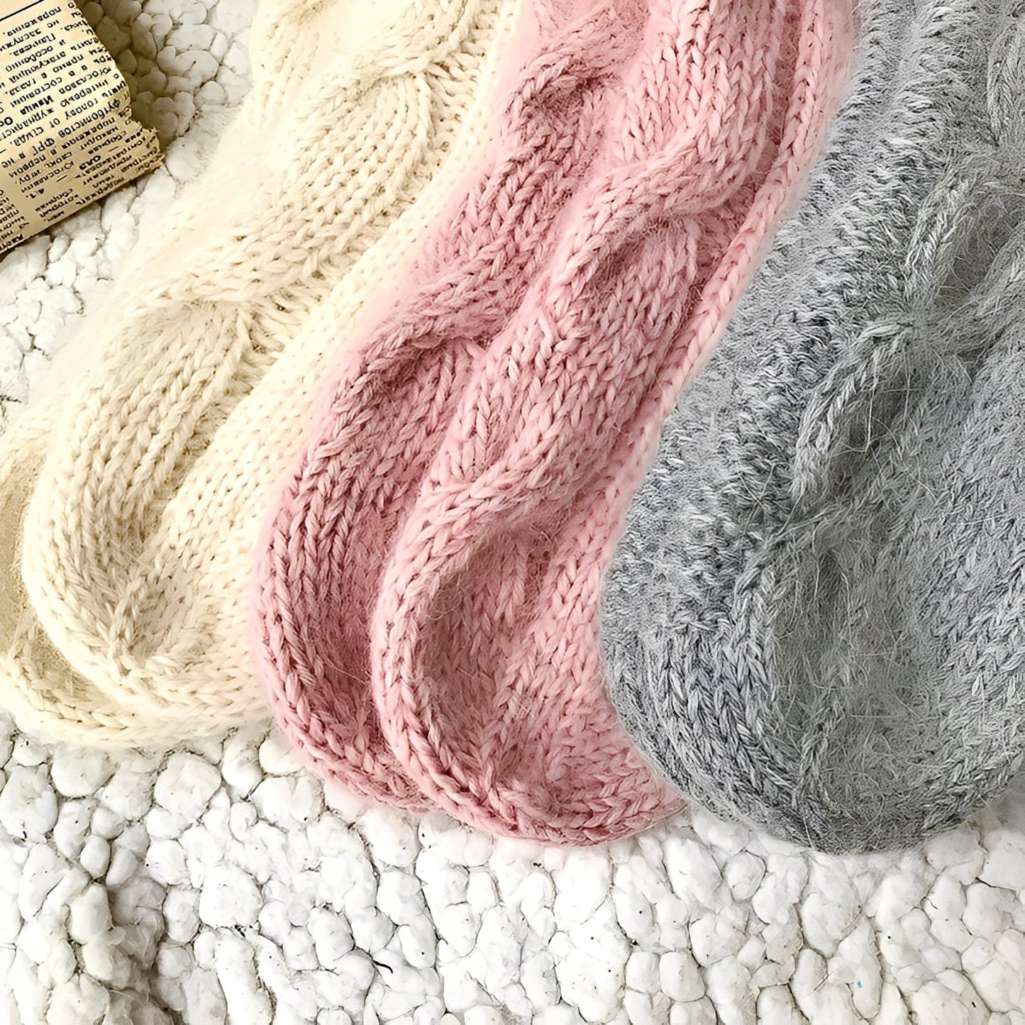 Dorothy - Șosete călduroase din lână tricotată pentru femei