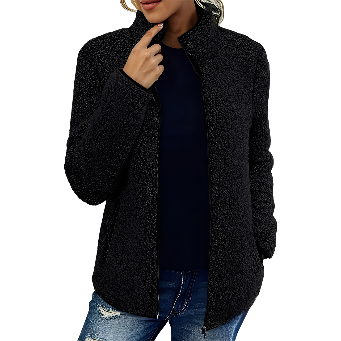 Larissa - Jachetă fleece elegantă și călduroasă pentru femei
