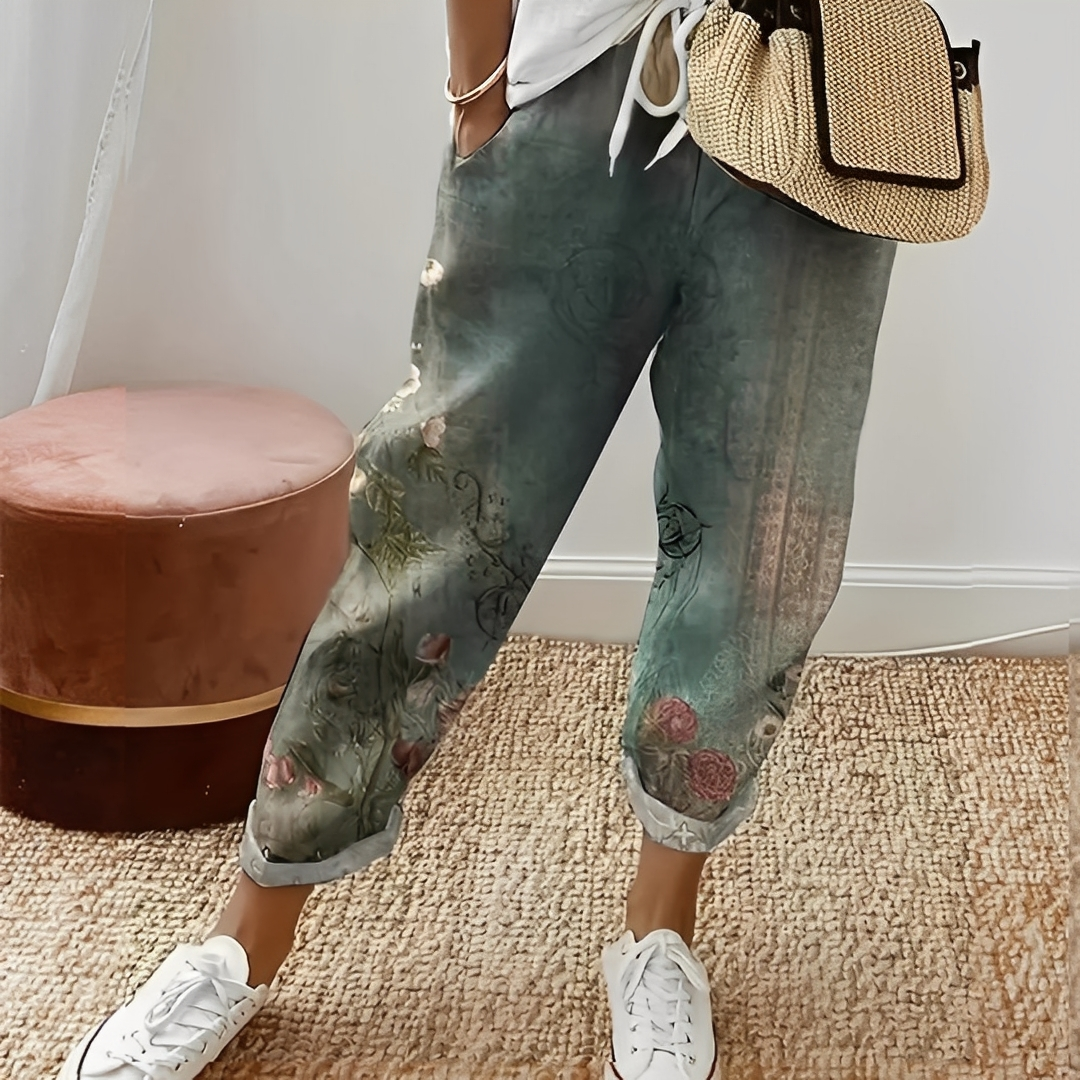 Jacintă - Pantalon comod cu cordon reglabil pentru femei