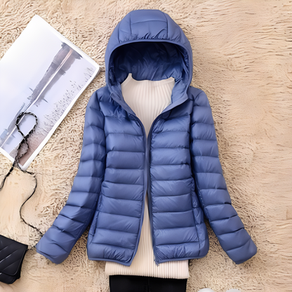 Lyndsay - Geacă slim casual de puf pentru femei