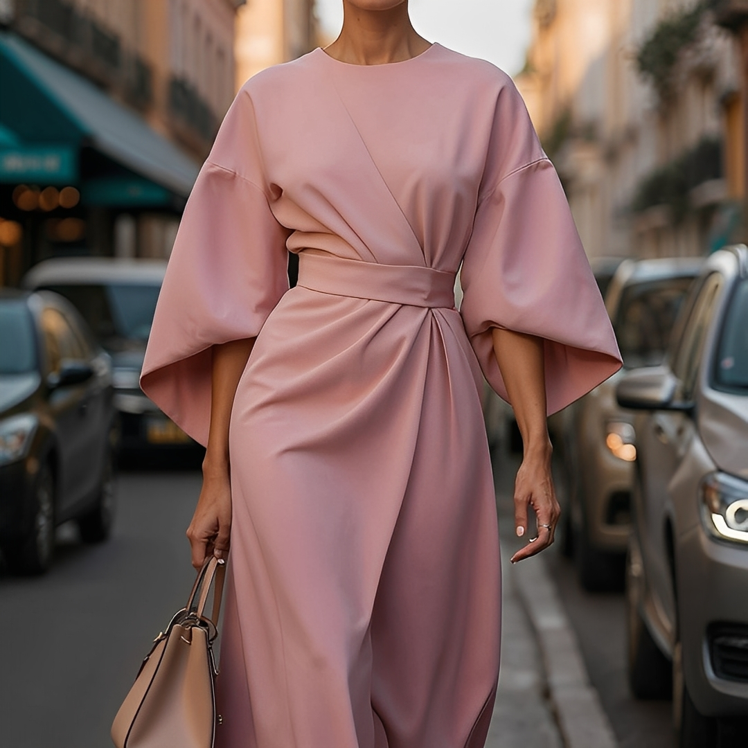 Lauriane - Rochie deosebită cu mâneci tip lanternă pentru femei