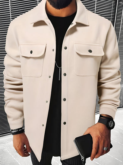 Clinton - Jachetă modernă pentru bărbați cu revere și buzunare