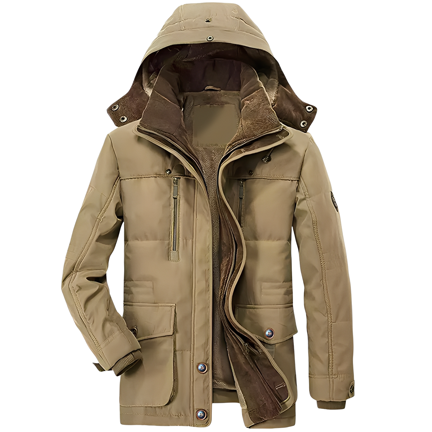 Bruce - Jachetă modernă cu glugă și căptușeală călduroasă pentru bărbați