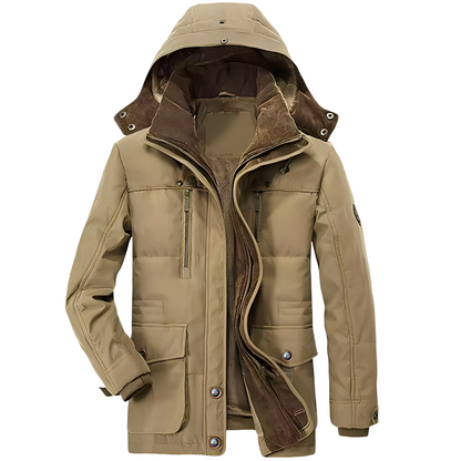 Bruce - Jachetă modernă cu glugă și căptușeală călduroasă pentru bărbați