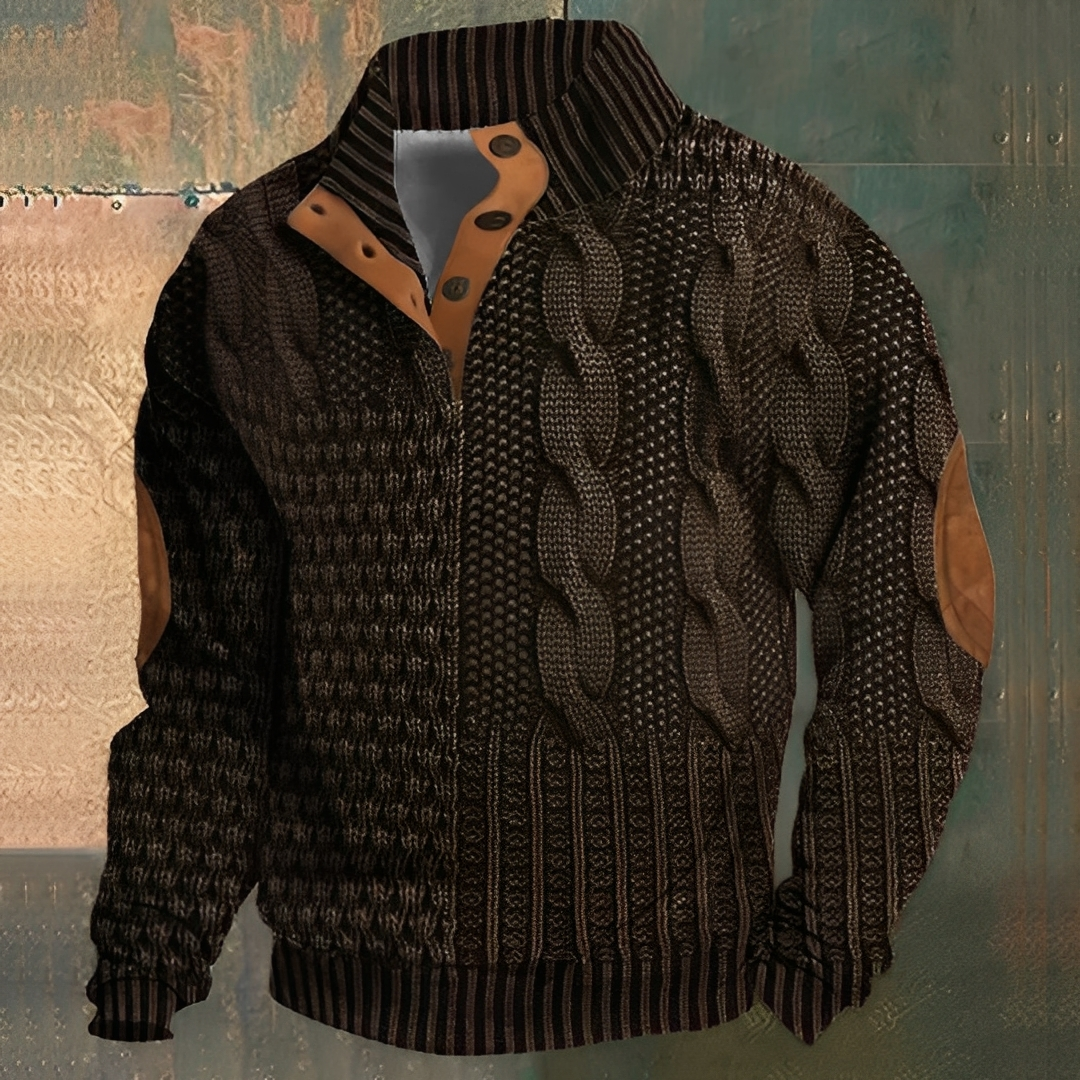 Nazaire - Pulover bărbați cu model 3D imprimat