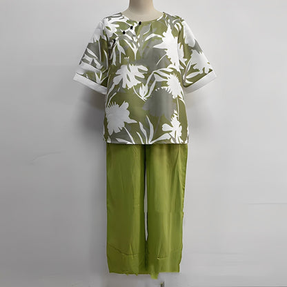 Hyacinthe - Set elegant pentru femei, cămașă și pantaloni redefiniți