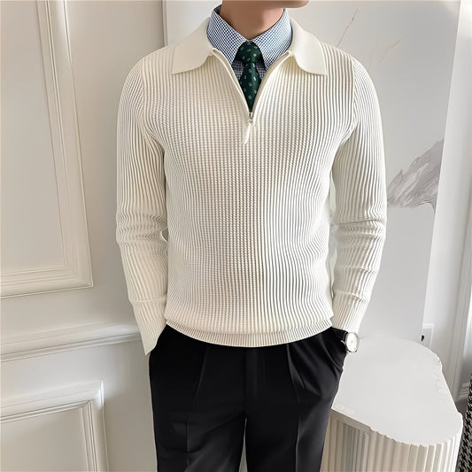 Justin - Pulover elegant pentru bărbați cu fermoar