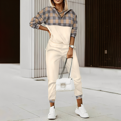 Hollie - Set sportiv elegant cu fermoar pentru femei