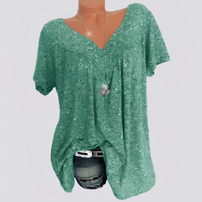 Claudia - Bluza elegantă, lejeră cu imprimeu floral pentru femei