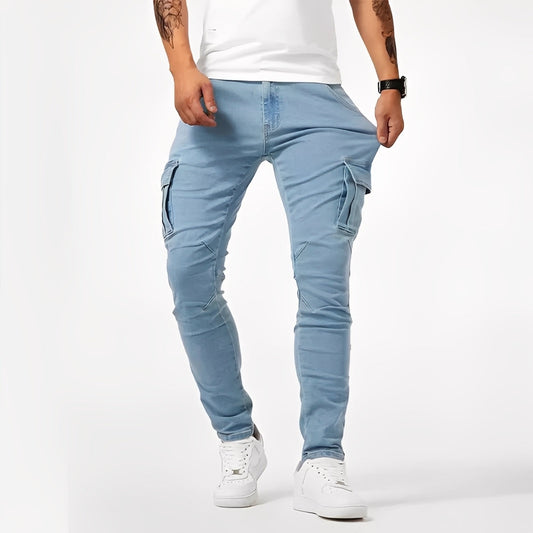 Franck - Pantalon cargo stretch pentru bărbați, confortabil