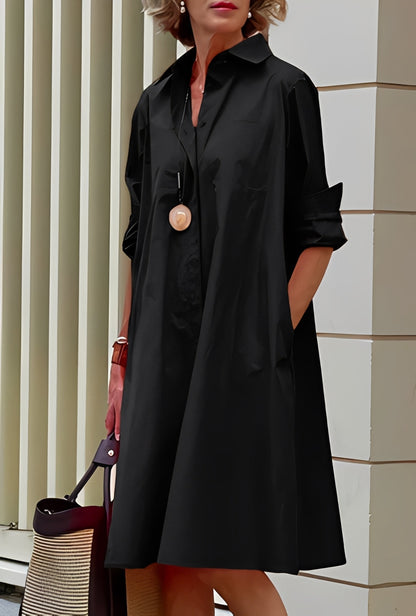 Paige - Rochie cămașă casual, lejeră pentru femei