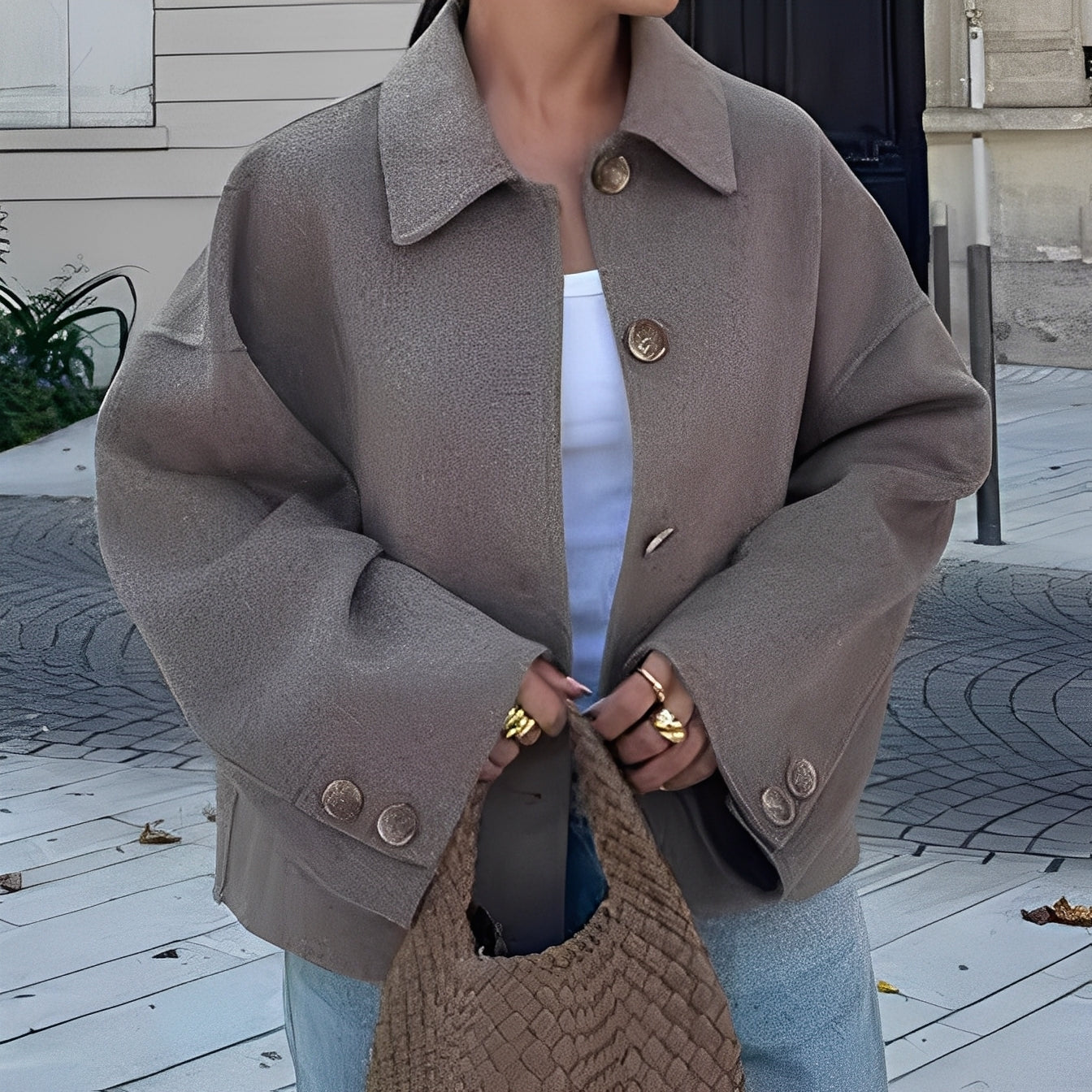 Patricia - Jachetă modernă cu guler lejer pentru femei