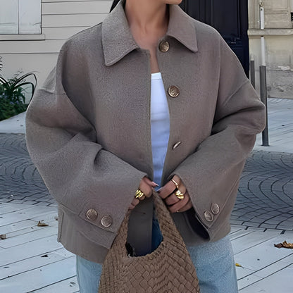Patricia - Jachetă modernă cu guler lejer pentru femei