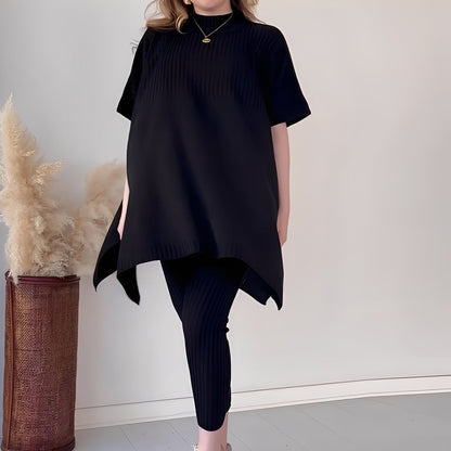 Roxanna - Set comod din tricot, din două bucăți, pentru femei