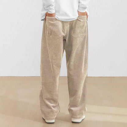Kenrick - Pantaloni drepți de catifea pentru bărbați