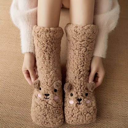 Caelie - Șosete groase din fleece, dulci și rafinate pentru femei