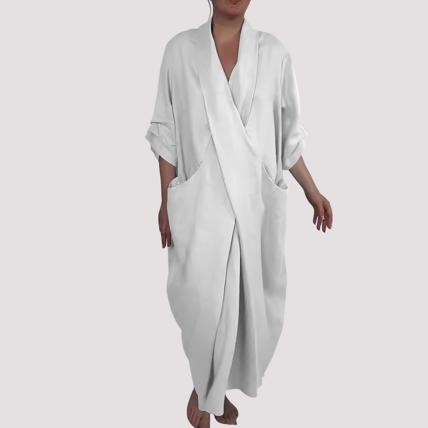 Alicia - Rochie lungă, lejeră, cu buzunar pentru femei