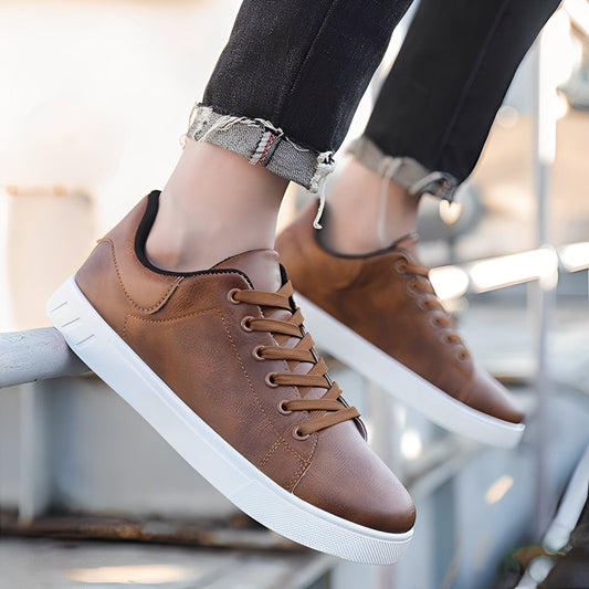 Jerome - Pantofi de piele plati moderni pentru bărbați