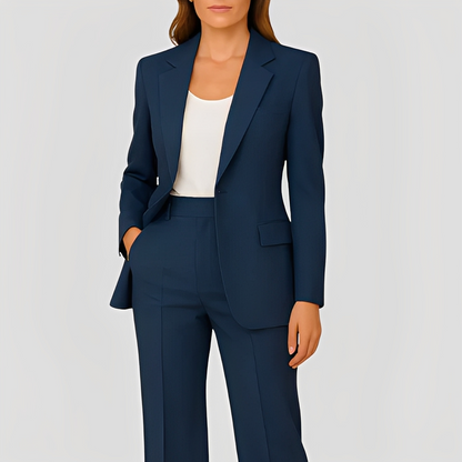 Maeva - Set elegant cu blazer lung și pantaloni pentru femei