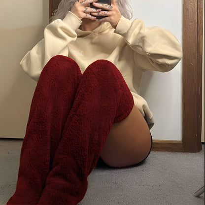 Camellia - Șosete de iarnă călduroase, până la genunchi, pentru femei