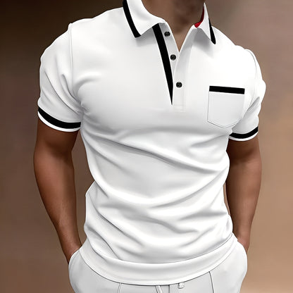 Alijah - Tricou polo elegant și cambrat pentru bărbați